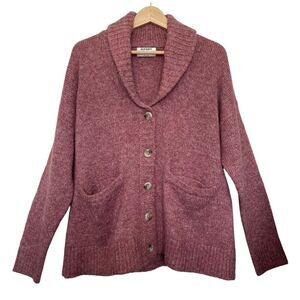 Old Navy Oversized Button Front Shawl‎ Cardigan Wool Blend Boho Size Medium